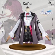 KOIMONO Kafka Honkai Star Rail HSR Default Costume Cosplay Set Includes Wig + Shoes / Kafka Honkai S