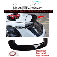 TOYOTA COROLLA CROSS 2020-2024 REAR ROOF SPOILER GLOSSY BLACK ABS MATERIAL