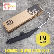 LC135 V8 CJ IPOH EXHAUST FM 32MM YAMAHA LC135 V8 FI