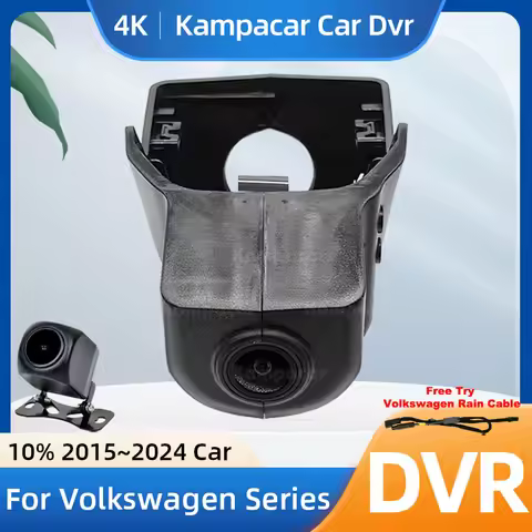 Kampacar VW17-4K 2160P Wifi DashCam Camera Video Recorder For Volkswagen VW 76mm Passat Atlas Touran