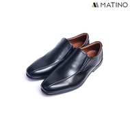 MATINO SHOES รองเท้าชายคัทชูหนังแท้ รุ่น MC/B 82079 - BLACK/BROWN