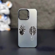 HP Unique Heart Csing Silver Color Mtte Premium Silver nti Jtuh Hrd Case For Oppo A3X 16 3S 5s 12 7 