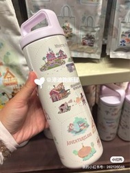 HKDL香港迪士尼地圖地標圖案保溫杯
