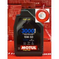 ORIGINAL MOTUL 3000 PLUS 4T 15W50💯✅ (1 KOTAK 20 BTL)