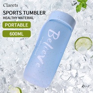 Tumbler Water Bottle Aqua flask Portable Cute Water Bottle Plastic Drinking Cup BPA-free Leak-proof 