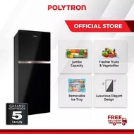 New Kulkas POLYTRON 2Pintu Belleza JUMBO 350Liter *KHUSUS MEDAN*