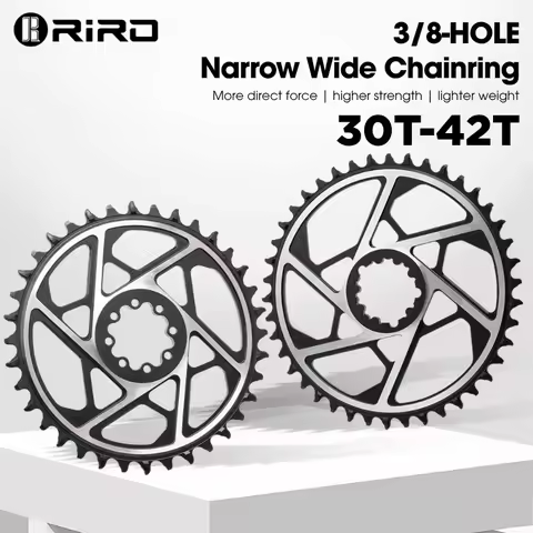 RIRO MTB Road Bike Chainring 3mm Offset Chainring Narrow Wide Teeth 9-12 Speed 3/8 Bolt Chainring fo