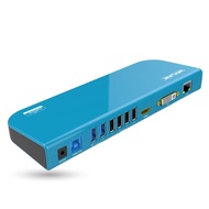 WAVLINK USB 3.0 Universal Docking Station Laptop with Dual Video Display Outputs HDMI/DVI/VGA up to