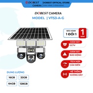 Sim4G 8MP solar camera, DOBEST CAMERA VTS30-A-G - 3 Flexible Lenses, Multi-Directional Observation, 