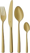 WMF Boston Gold 24 Piece Cutlery Set, 6 Dishes, Polished Cromargan Stainless Steel, Dishwasher Safe