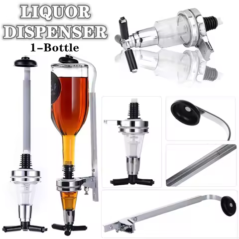 1 Bottle Liquor Dispenser, Wall Mounted Beverage Dispenser, Bar Butler Holder, Bar Whisky Rack, Bar 
