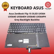 Asus ZenBook Flip 15 OLED Keyboard UX564 UX564E UX564EH UX564EI UX564PH black Backlight - New, 8 Mon