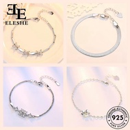 ELESHE JEWELRY Silver Bangle Tangan Diamond Bracelet Women Rantai Perempuan 925 Moissanite Gelang Original Fashion M146