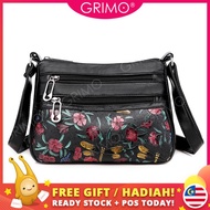 grimo travel bag handbag women sling bags READY STOCK🌺GRIMO Frowony Doublezip Sling Bag Shoulder Han