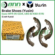 [BNN] OEM Replacement Part Yusin Brake Shoes Set For Isuzu Invader TFS / TFR (1 Set 4 Pieces)
