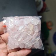 ROSE QUARTS CHIPS STONE size 5 - 9 mm Package of 100 grams
