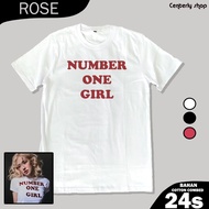 Rose APT Number one girl T-shirt Cotton combed 24s Unisex Semi Oversize Tshirt