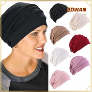ROWANSG Women Cancer Muslim Scarf Cap Head Cap Hat Cotton Chemo Cap