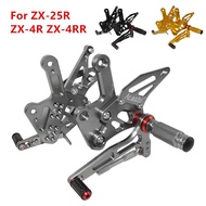 Motorbike ZX25R ZX4R ZX4RR Adjustable Rider Rear Sets Rearset Footrest Foot Rest Pegs For Kawasaki N
