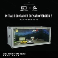 [現貨] 1∶64 場景 群馬縣秋名山 經典場面 頭文字D貨櫃箱場景版 - B款 🈶燈 微縮場景模型
