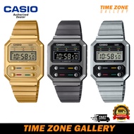 Casio Vintage A100WE-1A/A100WEG-9A / A100WEGG-1A / A100WEG9A Youth Series Unisex Watch