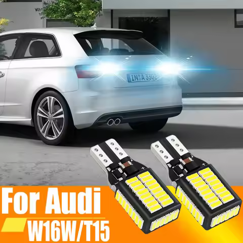 2pcs W16W T15 921 912 LED Canbus Reverse Light Bulbs On Car Back Up Lamp For Audi A1 8X1 8XK A3 8P A