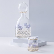 Duoyi Snowflake Cold Water Bottle Large-Capacity Glass Water Bottle Cool Water Bottle Set Explosion-