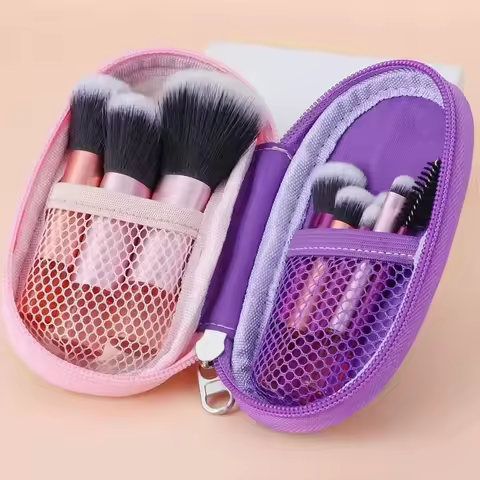 10Pcs/Bag Mini Makeup Brush Set Powder Eyeshadow Foundation Blush Blender Concealer Beauty Makeup To