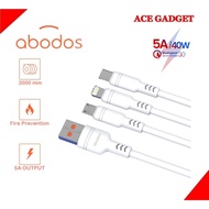 Abodso 5A 6A Fast Charging Cable Quick Charge Data USB Cable
