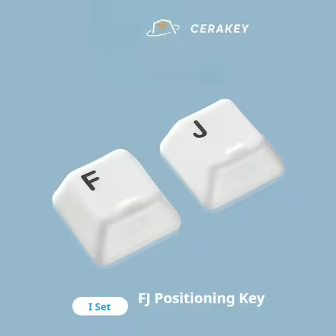 Ceramic Keycap 2pcs F J Custom Cherry Profile Keycaps for Mechanical Keyboard Key Caps Artisan Keyca