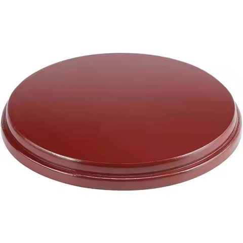 Round Wood Base (Saddle Brown Diameter 6 inch Thick 0.6 inch) Wood Display Base for Gemstone Jewelle