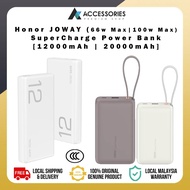 Honor Choice JOWAY (66W & 100W) 12000mAh  | 20000mAh SuperCharge Power Bank Dual output , Type C & T