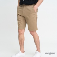 GALLOP : Striped shorts pants กางเกงขาสั้นผ้าทอริ้ว รุ่น GS9019 สี Brown - น้ำตาล / ราคาปกติ 1490.-