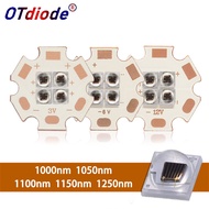 IR LED 10W High Power Chip Beads 1000nm 1150nm 1200nm 1300nm 1500nm1600nm Infrared FarRed Diode Lamp