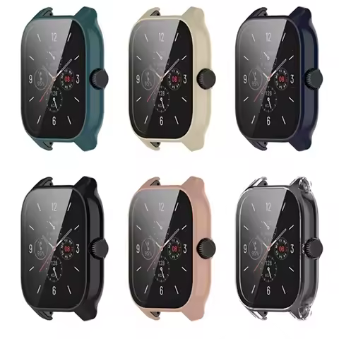 Protective PC Case Glass For Amazfit GTS 4 Smart Watch Bumper Screen Protector for Huami Amazfit GTS