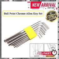 7PCS / 9PCS Chrome Long Type Ball Point Allen Key Set Hexagon head Allen key set (MM size)