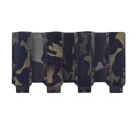 Tactical Vest SMG 9MM Magazine Pouch Airsoft Quadruple 4 Partition Plate Carrier Bag MP5 MP7 ARP9 In