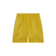 DOTLINEPLAIN / แยกขายเฉพาะกางเกง THE LOUNGE LINEN DRAWSTRING SHORTS - 2 COLORS