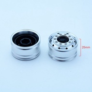 2pcs Kim Loại ổ đĩa 25mm bánh xe trung tâm rim cho 1/14 Tamiya Xe điều khiển từ xa tipper Scania 770