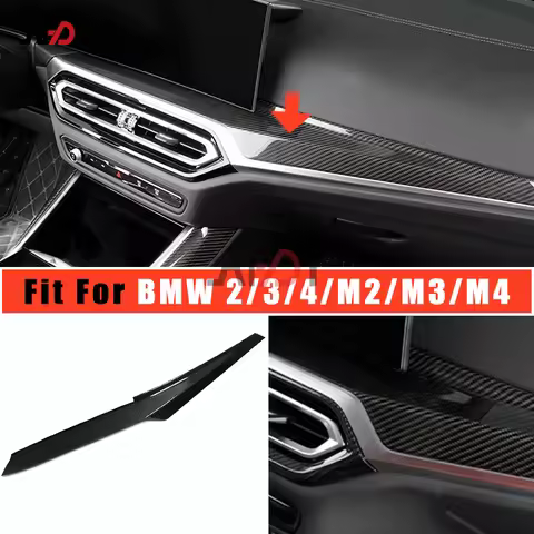 LHD RHD Carbon Fiber Dashboard Decoration Panel Cover For 2022-2024 BMW 2 3 4 LCI G20 G21 G22 G42 G8