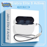 for Jabra Elite 8 Active Gen2 Elite 10 Gen2 Protective Case Nylon Lanyard Soft Cover Shells Washable