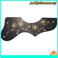 Flower Decoration EJ200 Style Acoustic Guitar Pickguard, Black