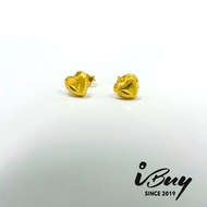 IBUY 916 Gold LOVE EAR STUD 0.62G 22K (916)