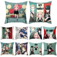 45cm Anya Spy X Family Anya Forger Cartoon Bond Forger Yor Forger Cushion Cover Pillow Sofa Bedding 
