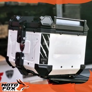 NIWRA BMW / Raptor White, Titanium, Black 45L / 50L Alloy Topbox for Motorcycle Top Box Motorcycle