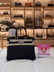 門市現貨Hermes Birkin 30 black phw 黑銀 Togo G stamp