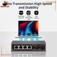 AYellowgod 2.5Gbps Ethernet Switch 4 Port 2500Mbps Network Switcher 2 Port 10G SFP+ Slot Home Lab Hu