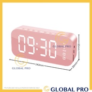 BLUETOOTH Radio FM Mirror Wireless Speaker Bluetooth Digital Clock Jam Cermin 收音机 Alarm Clock Jam Lo