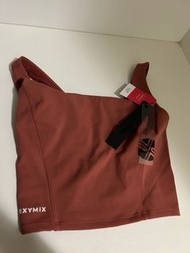 XEXYMIX 黑標380N 超全方位柔韌美胸運動上衣-M-冷霧磚紅