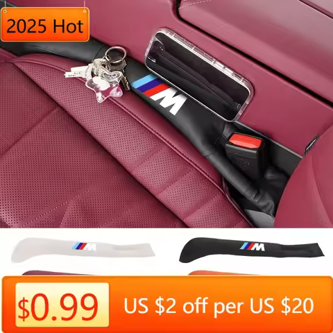 2025 New New J-shaped Leather Car Seat Gap Plug Filler Leakproof Pads For BMW E90 E60 E46 E39 F30 F1